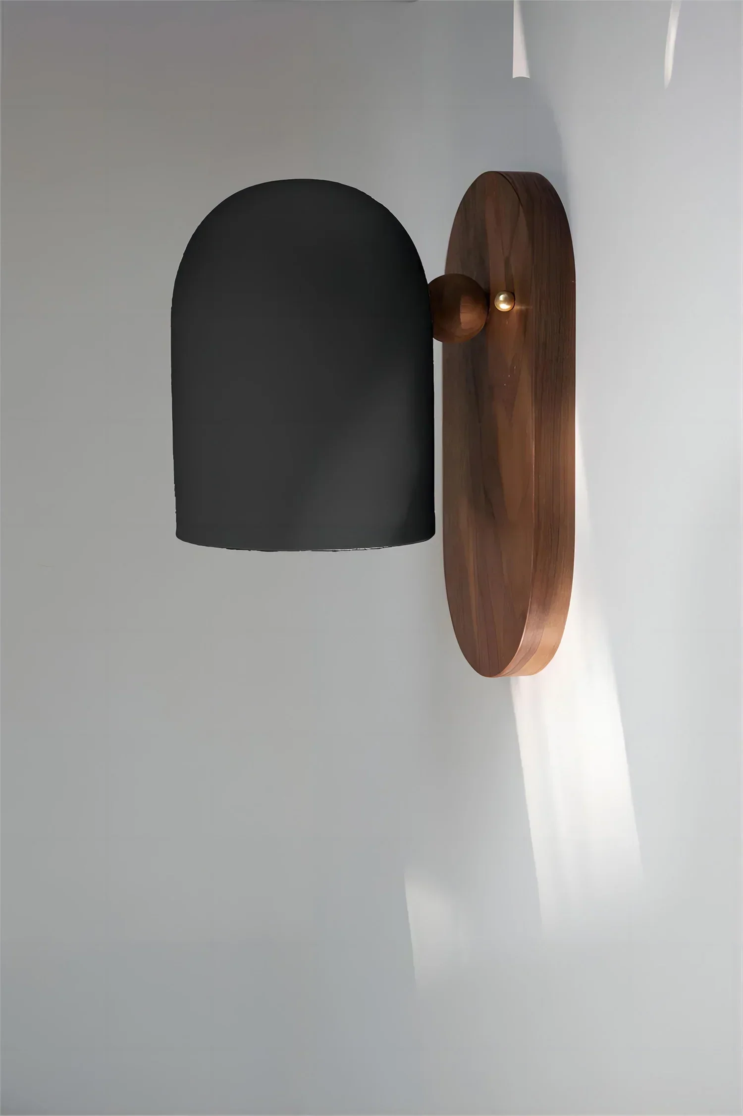 Wabi-Sabi Walnut Wall Sconce �?Modern Minimalist LED Light Fixture