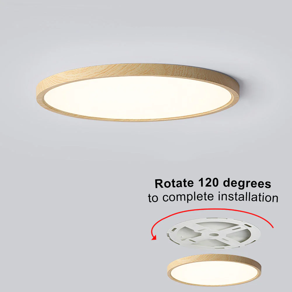 Modern Flush Mount LED Ceiling Light �?Minimalist Acrylic Round Fixture