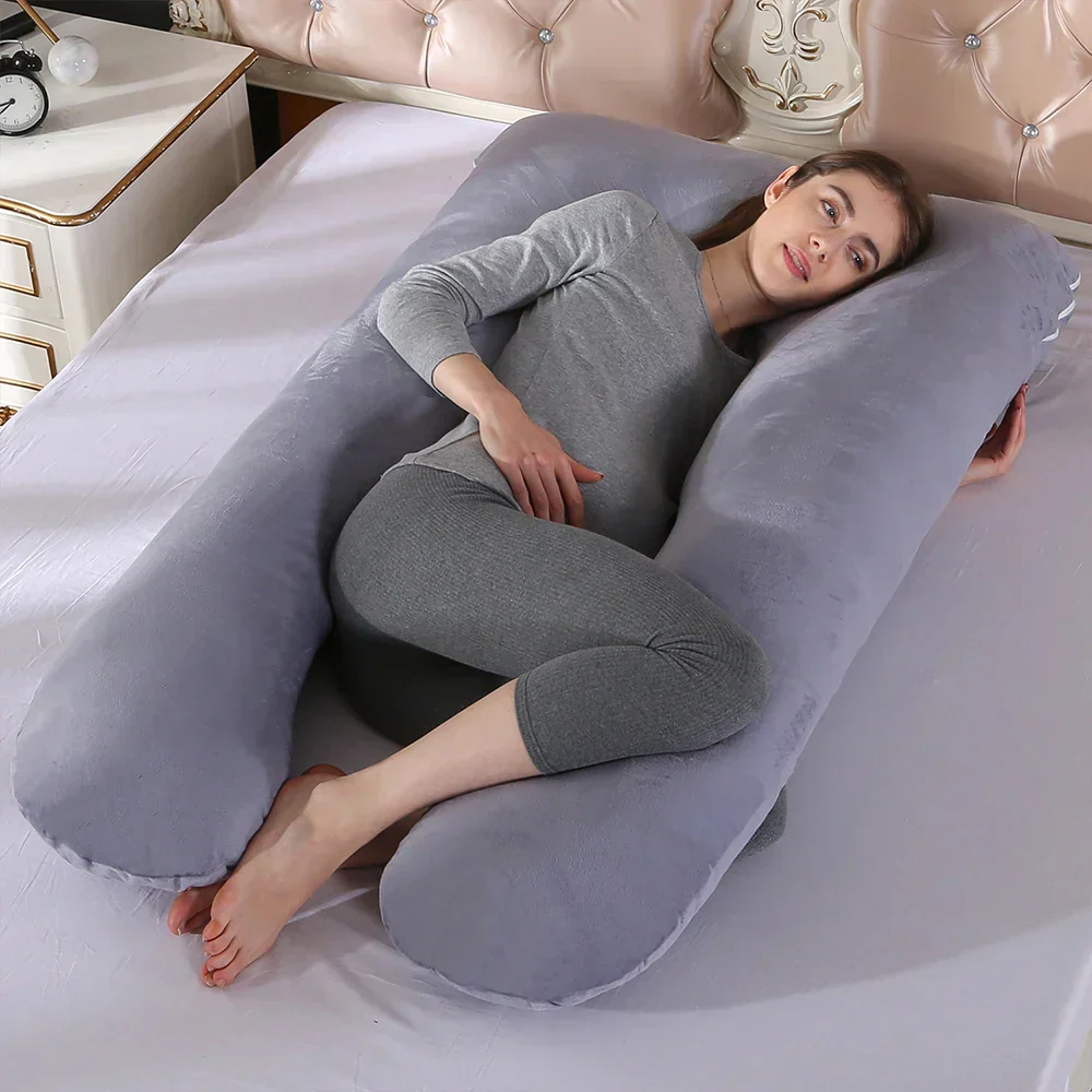 U-Shaped Maternity Pillow �C Ergonomic Full Body Support for Pregnancy