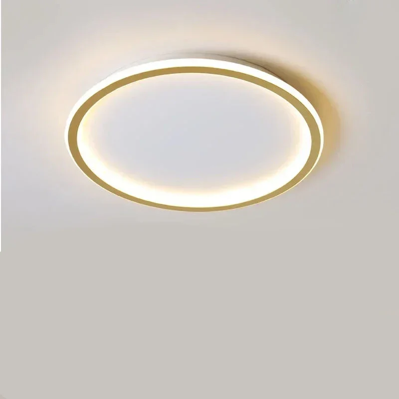 Modern Scandinavian LED Ceiling Light - Minimalist Round Flush Mount Fixture