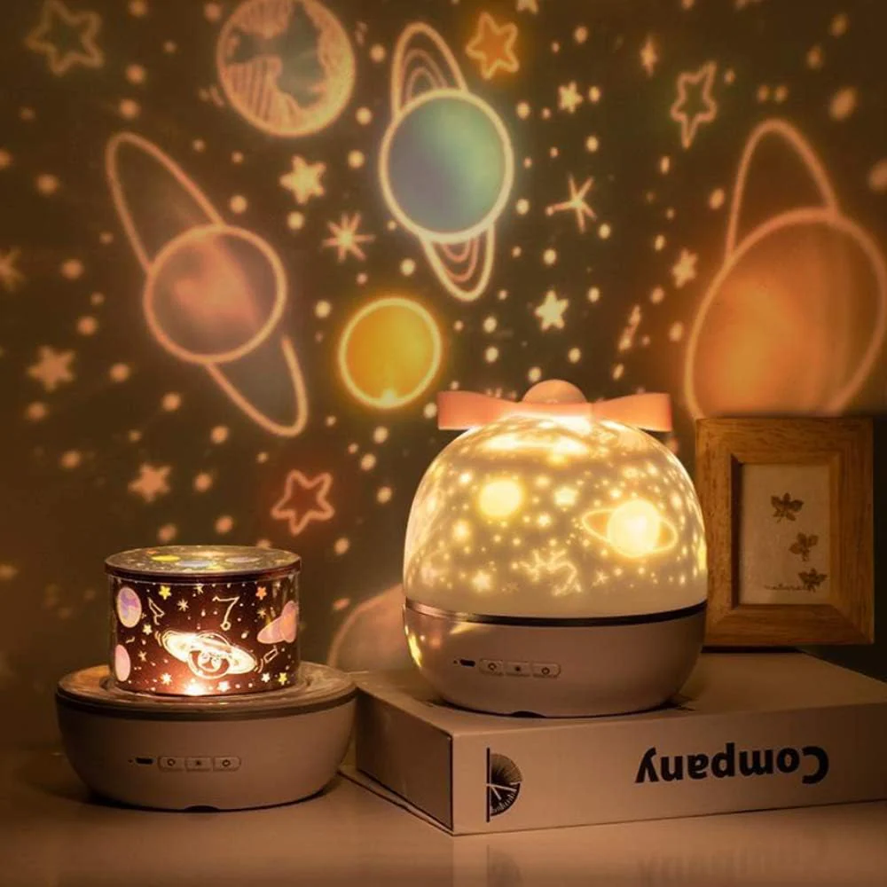 Galaxy Star Projector LED Night Light - Soothing Rotating Lamp for Sleep & Relaxation