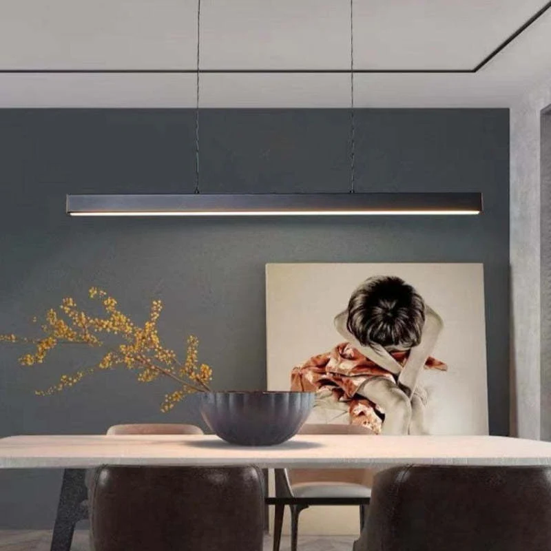 Modern Minimalist LED Pendant Light - Sleek Metal & Acrylic Design