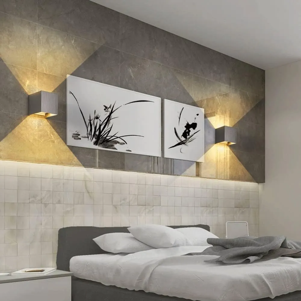 Minimalist Square Wall Lamp �C Modern Aluminum & Iron Light Fixture