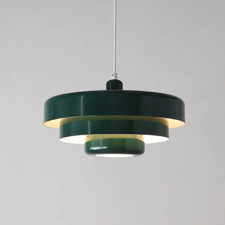 Mid-Century Modern Multi-Layered Pendant Light with Retro Charm