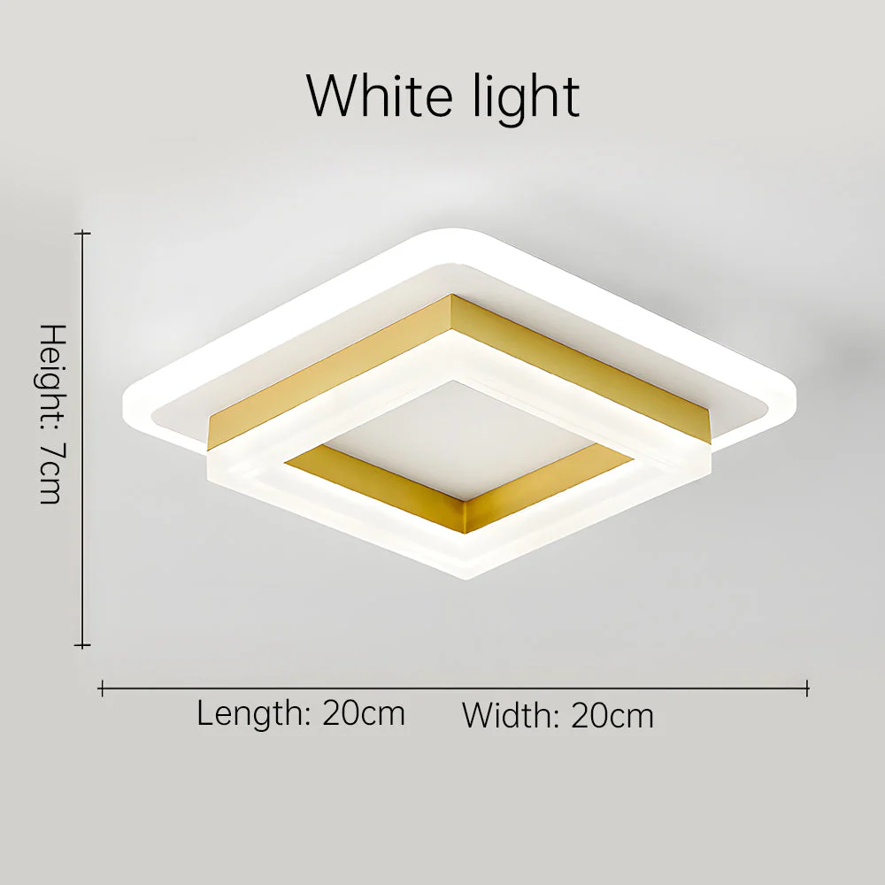 Modern Square LED Flush Mount Ceiling Light �C Minimalist Hallway & Bedroom Fixture