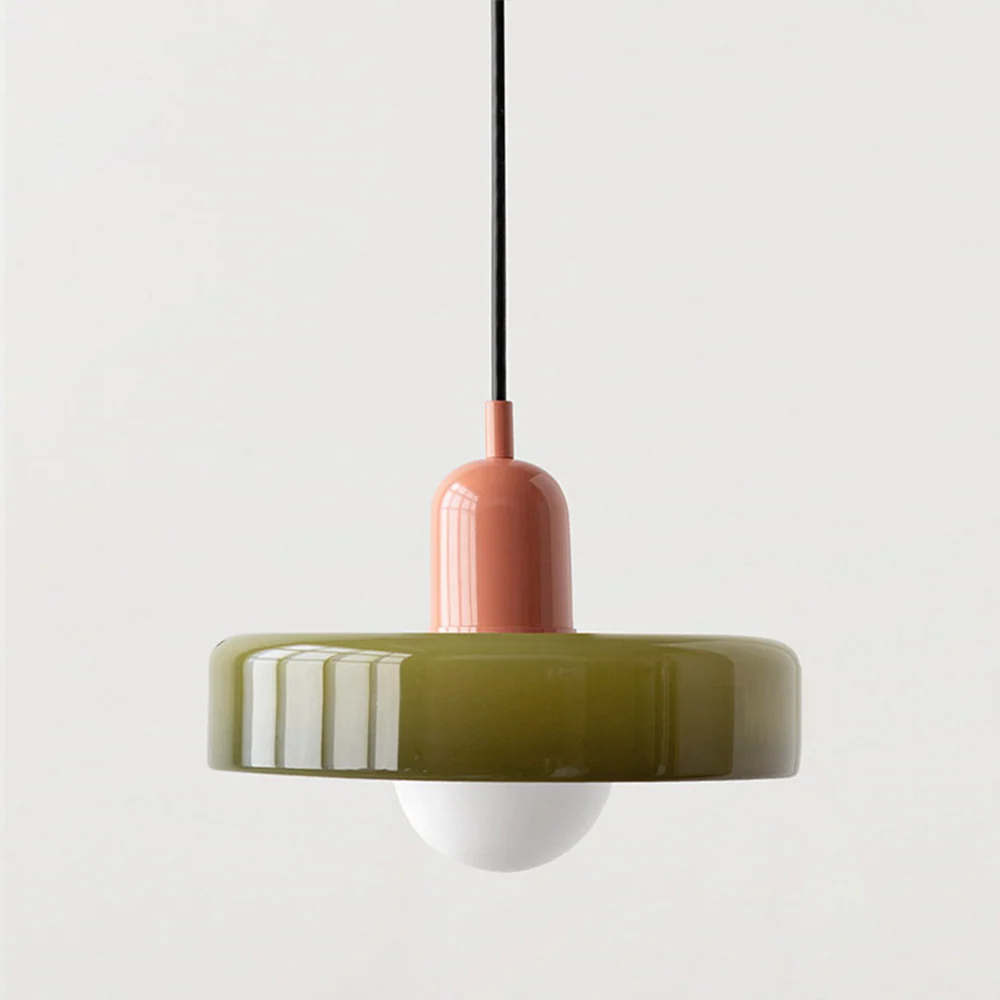 Modern Glass Pendant Light �C Minimalist LED Ceiling Fixture for Utility Rooms