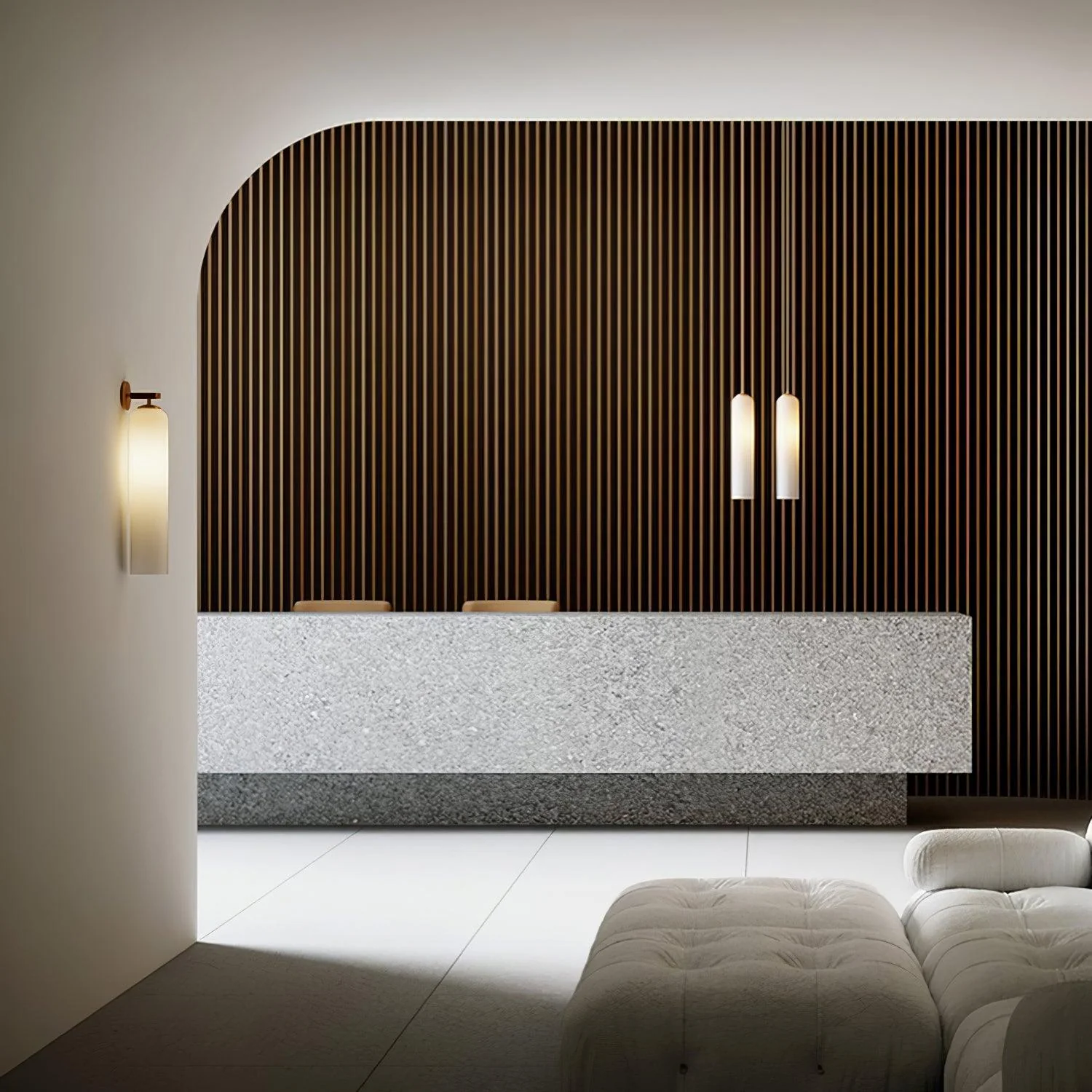 Modern Glass Wall Sconce �C Minimalist Tubular Light Fixture for Ambient Home Lighting
