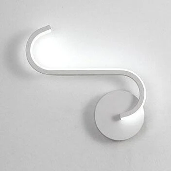 Modern Curved Aluminium LED Wall Light �C Minimalist Contemporary Sconce