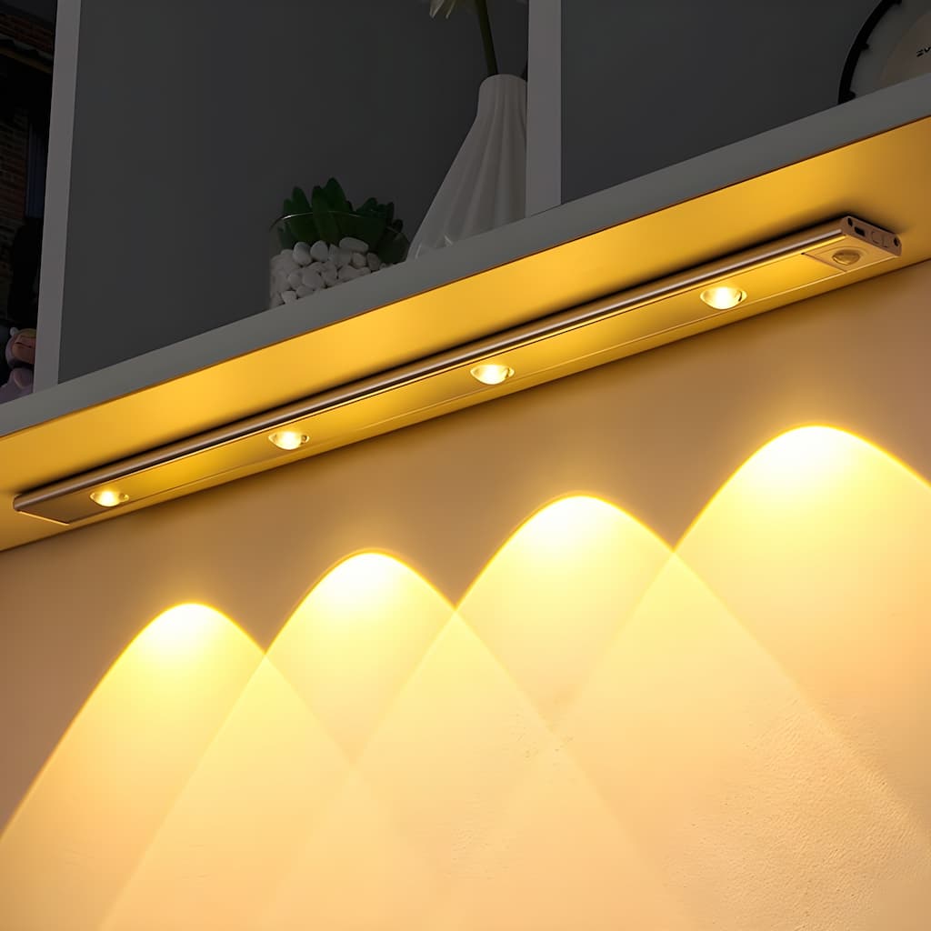 Wireless LED Motion Sensor Light Bar �C Rechargeable, Dimmable, Under Cabinet Fixture