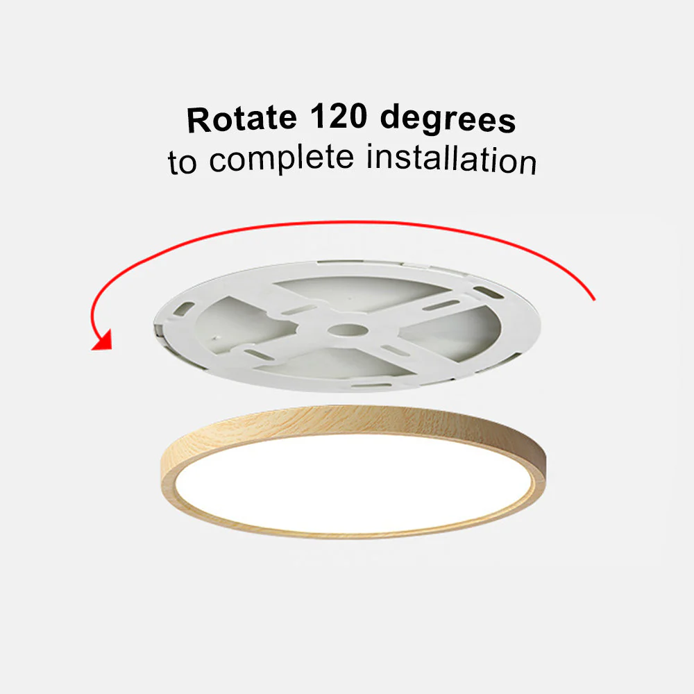 Modern Flush Mount LED Ceiling Light �?Minimalist Acrylic Round Fixture