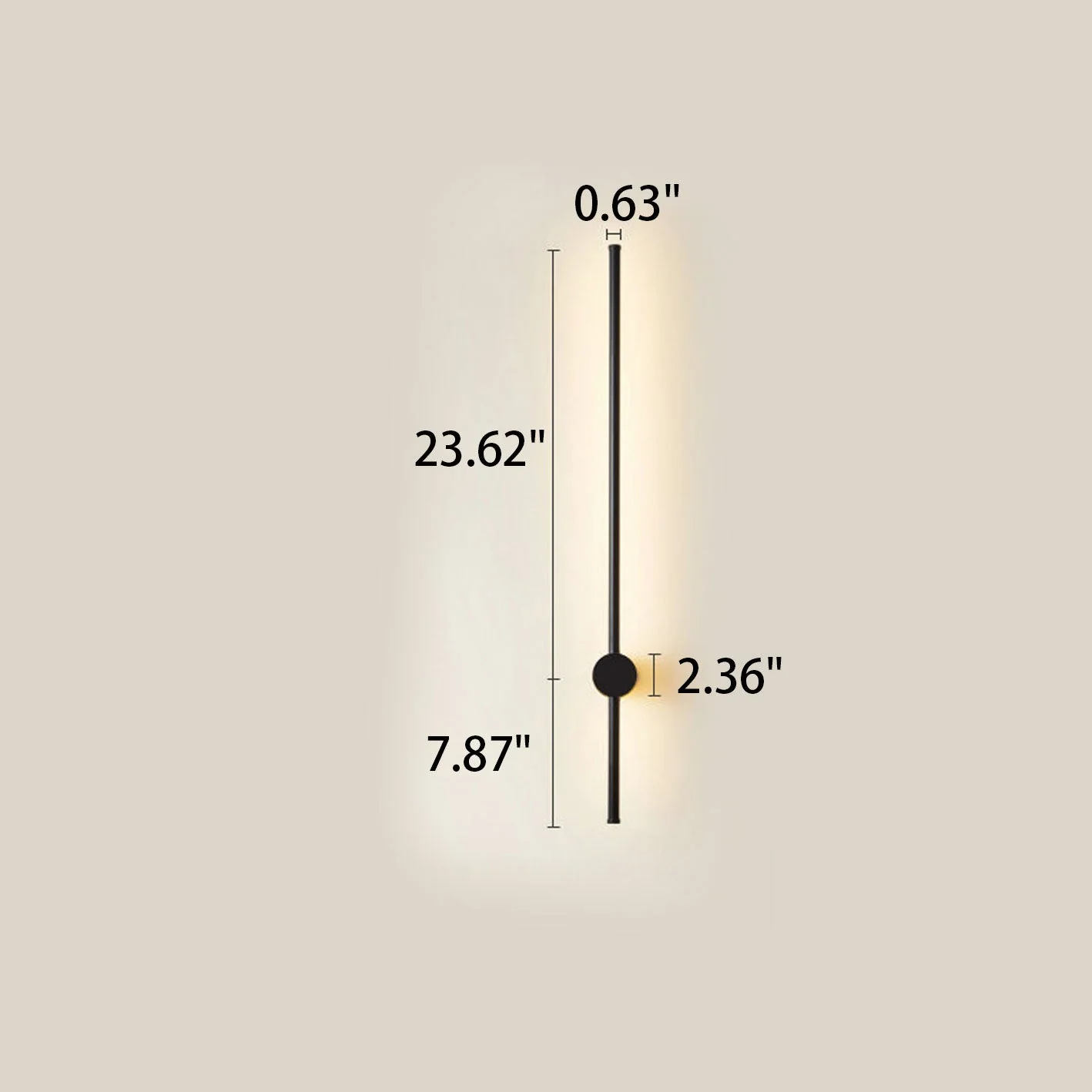 Modern LED Wall Light �?Minimalist Aluminium Sconce with Twin Linear Rod Design
