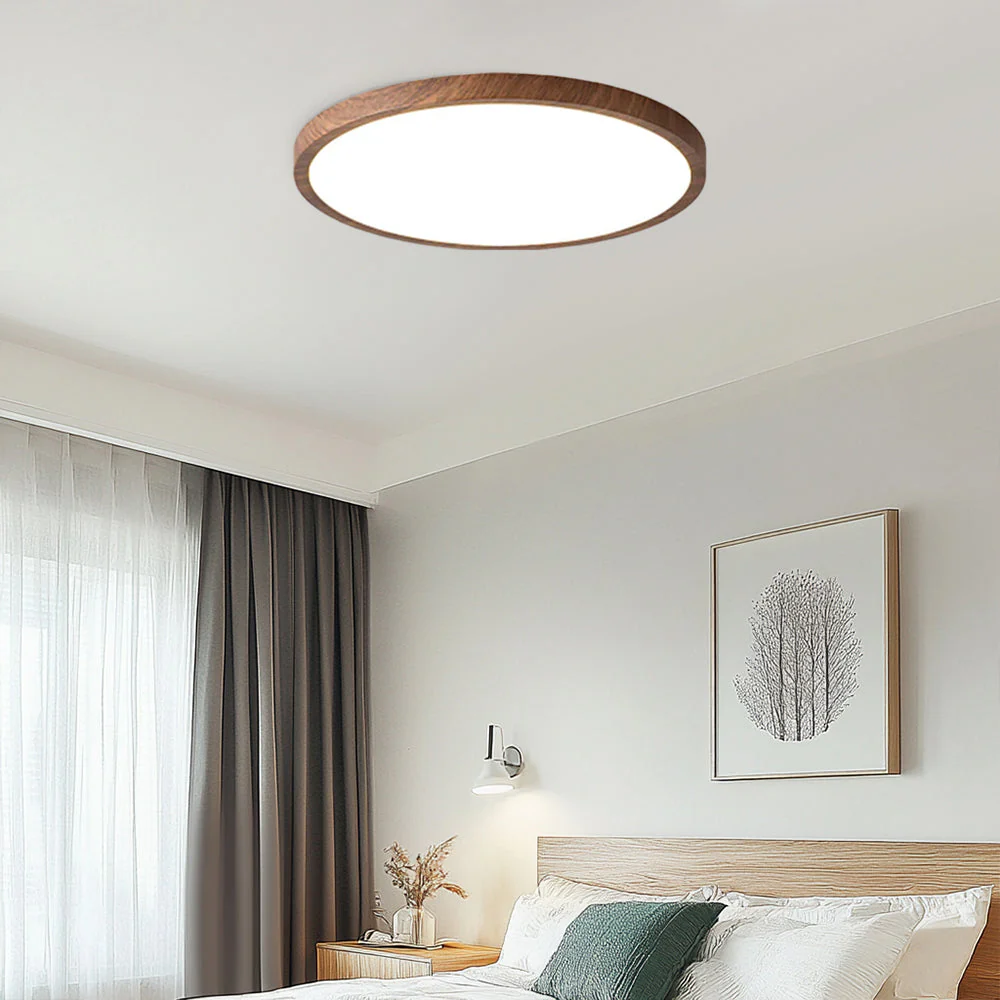 Modern Flush Mount LED Ceiling Light �?Minimalist Acrylic Round Fixture