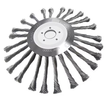 Steel Wire Weed Brush Attachment for Trimmers - Durable Garden Tool