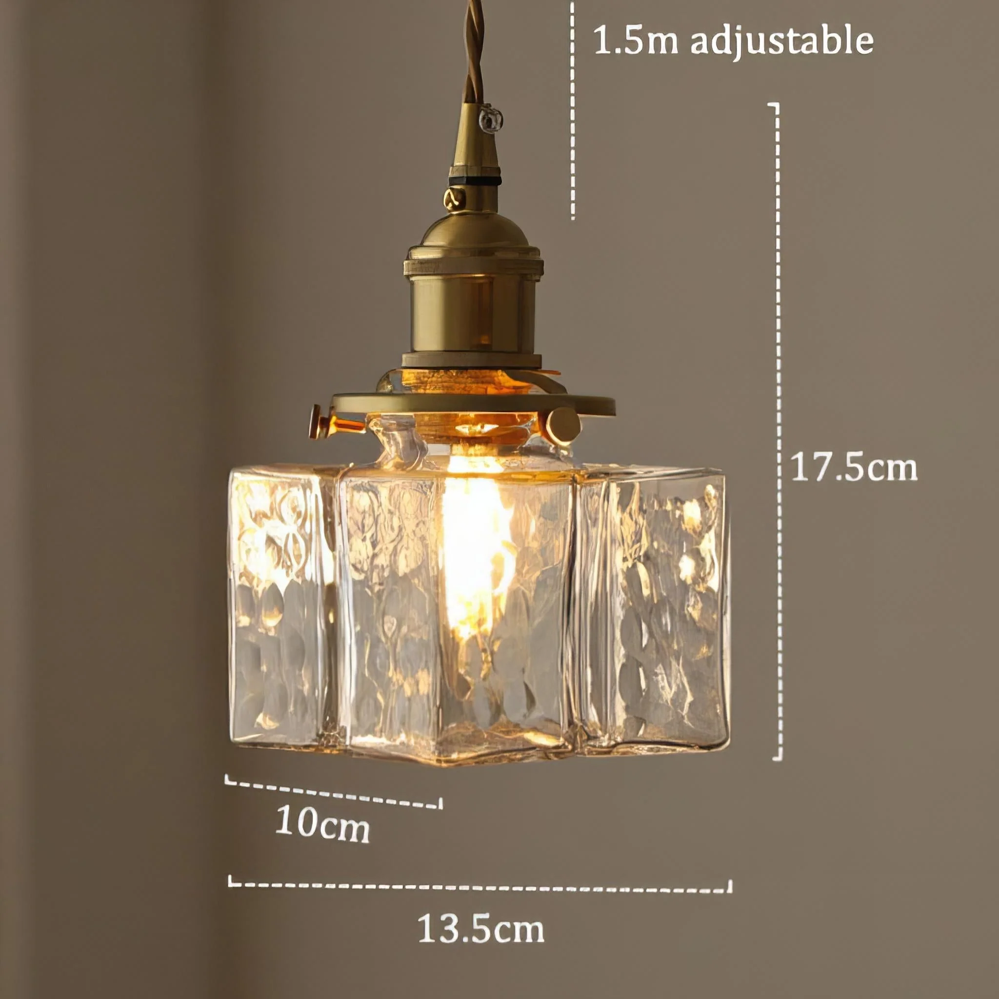 Modern Retro Cluster Pendant Light with Textured Glass and Gold Accents