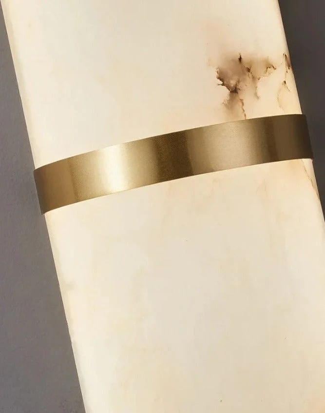 Scandinavian Wall Sconce with Marble Finish �C Modern LED Accent Lighting