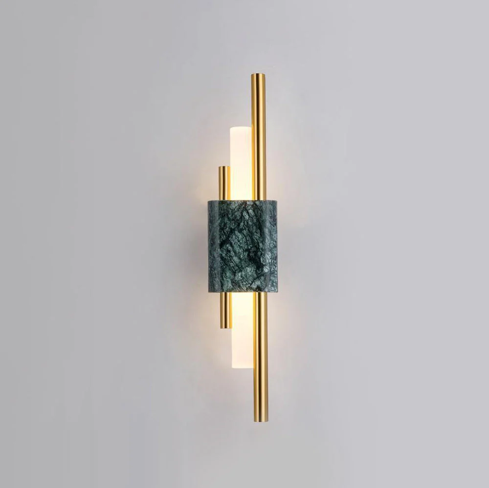 Modern Marble Wall Sconce �C Luxury LED Wall Light in Geometric Minimalist Design