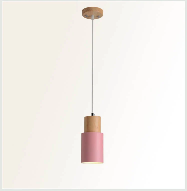 Minimalist LED Pendant Light - Nordic Style, Adjustable Aluminum Cylinder