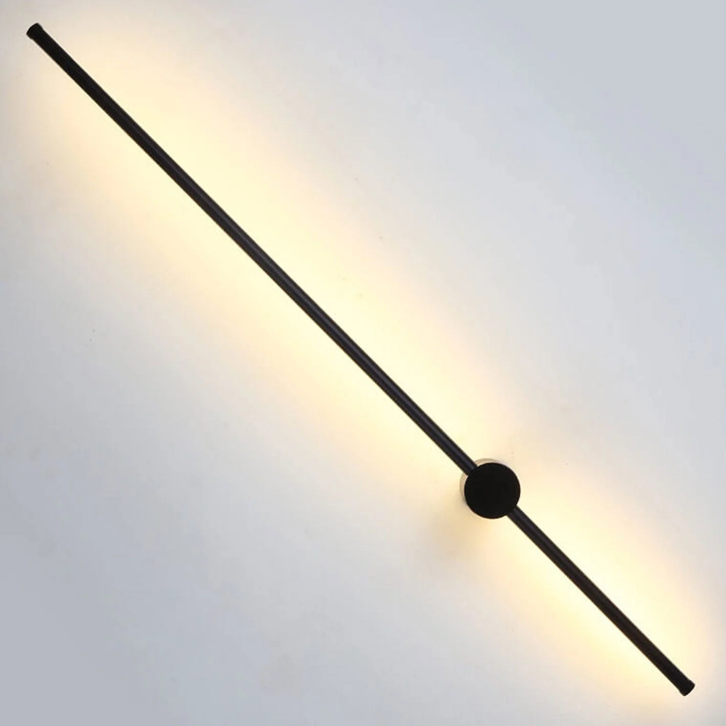 Modern LED Wall Light �?Minimalist Aluminium Sconce with Twin Linear Rod Design