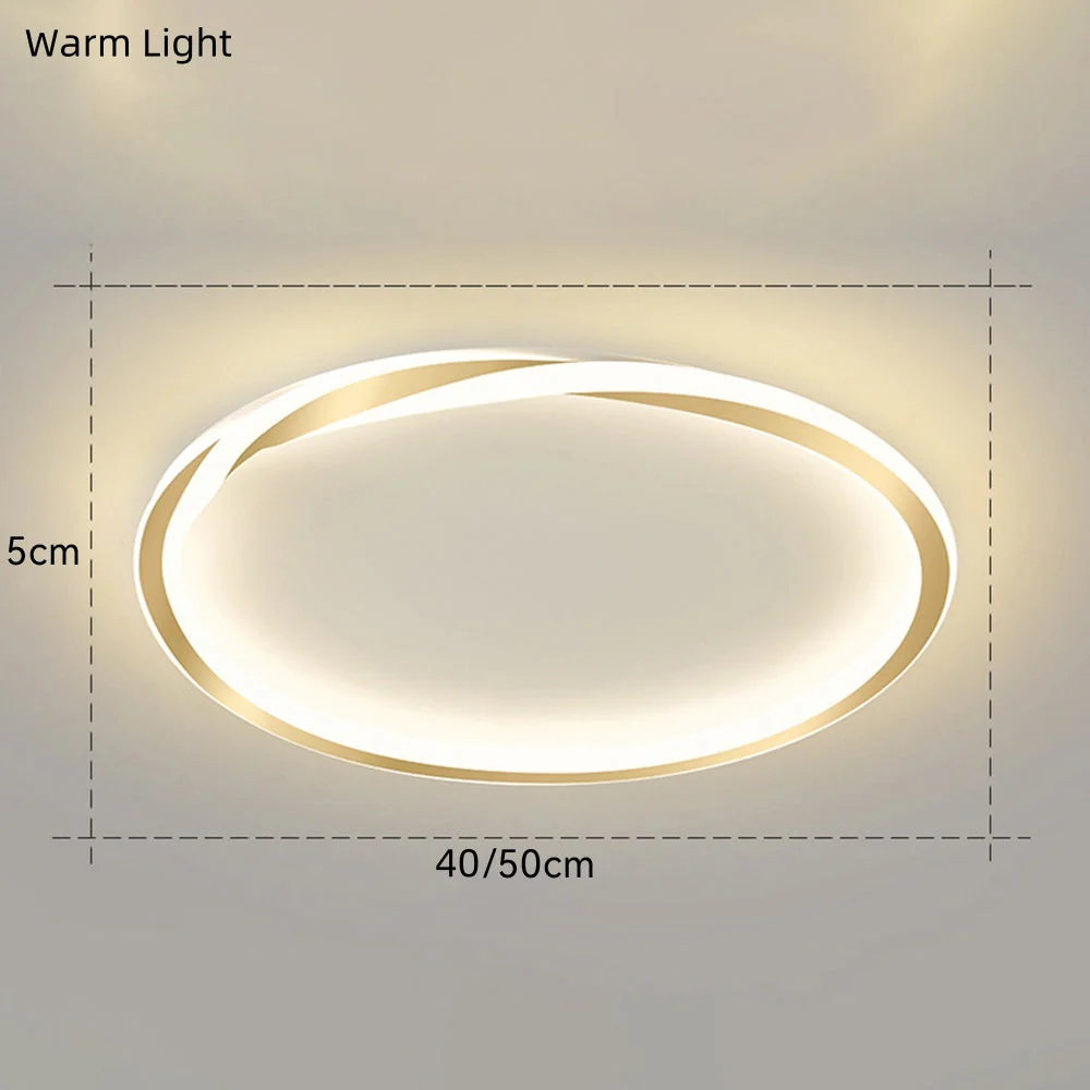 Modern Minimalist Round LED Ceiling Light �?Flush Mount - Iron & Acrylic