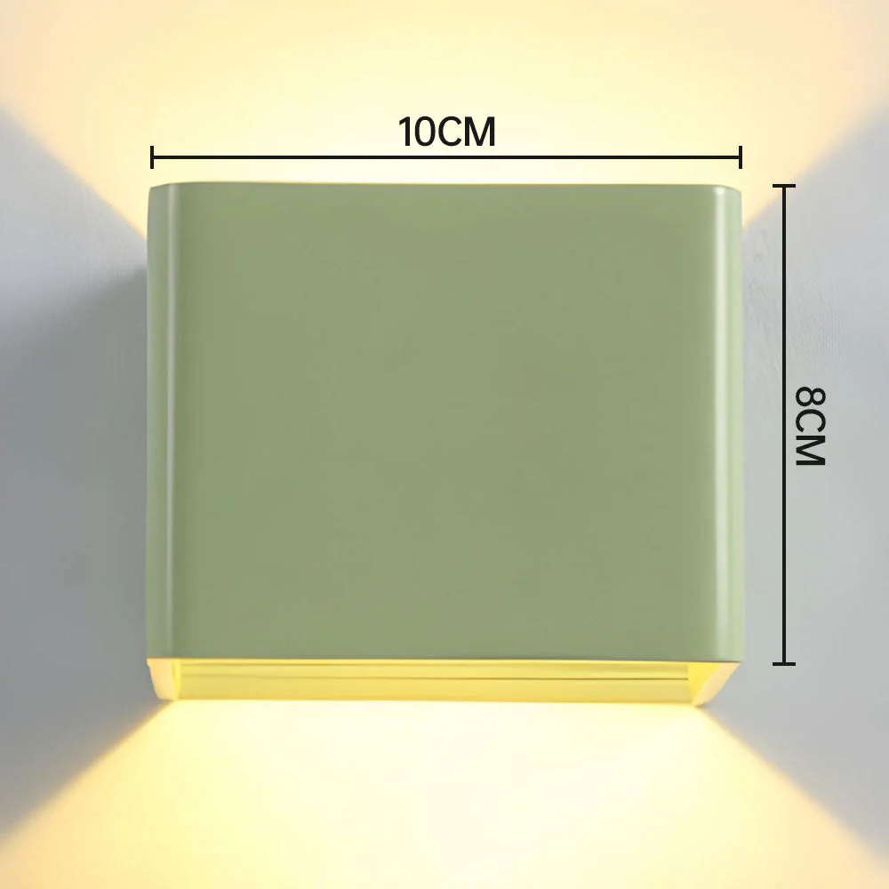 Modern Cube Wall Light �C Minimalist LED Sconce with Dual Up and Down Lighting