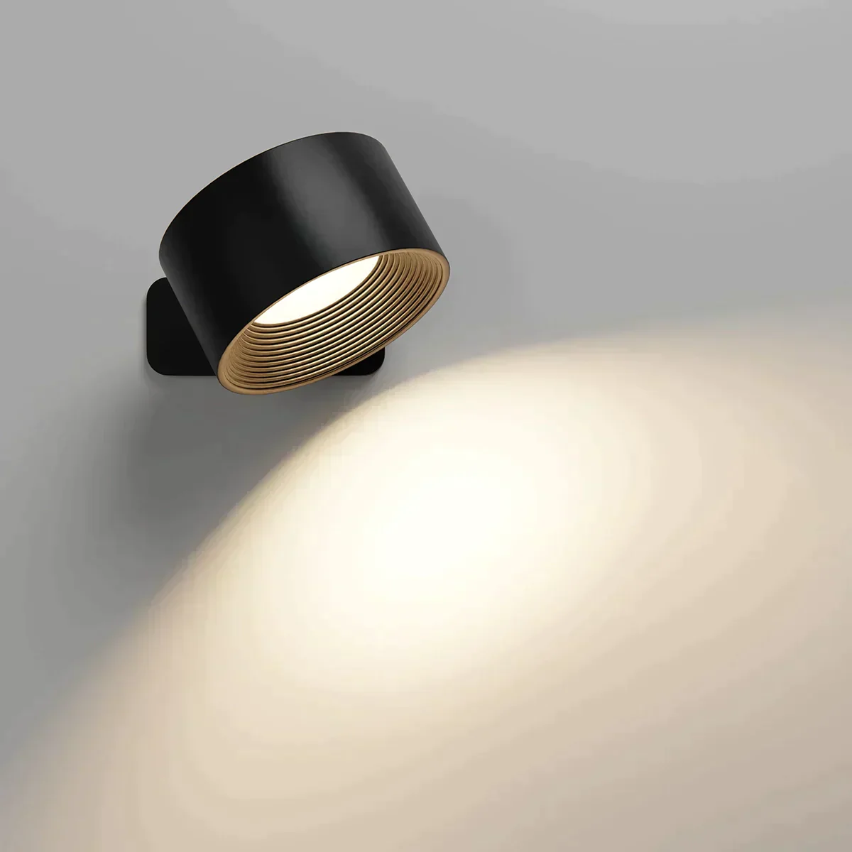 Rechargeable 360�� LED Wall Light �C Wireless, Adjustable & Waterproof Spotlight
