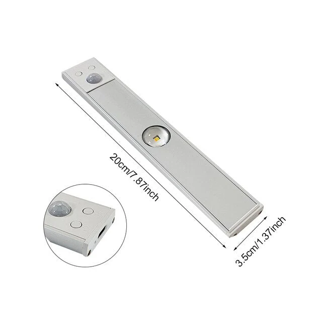 Wireless LED Motion Sensor Light Bar �C Rechargeable, Dimmable, Under Cabinet Fixture