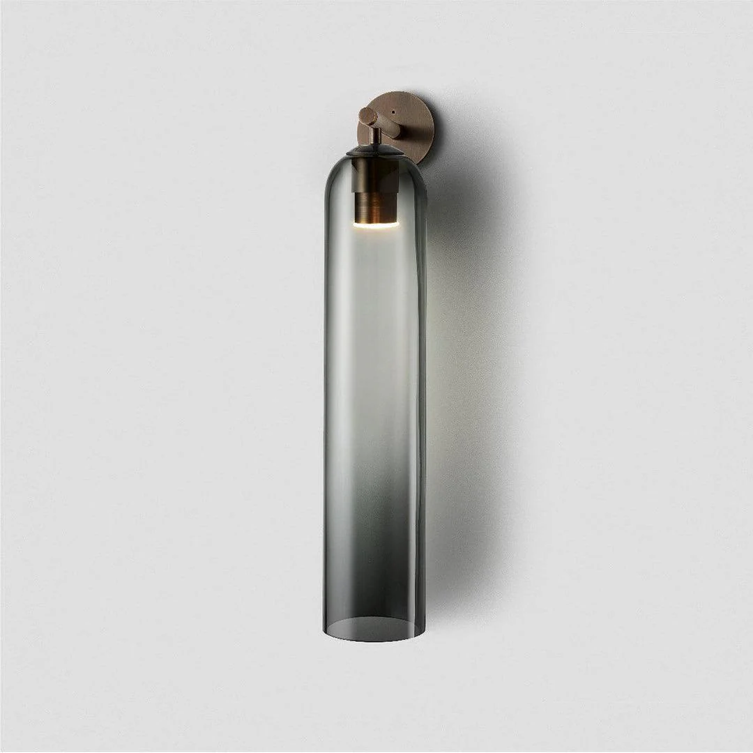 Modern Glass Wall Sconce �C Minimalist Tubular Light Fixture for Ambient Home Lighting
