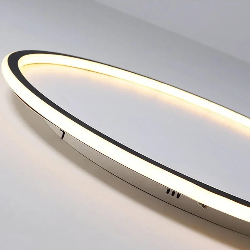 Modern Scandinavian LED Ceiling Light - Minimalist Round Flush Mount Fixture