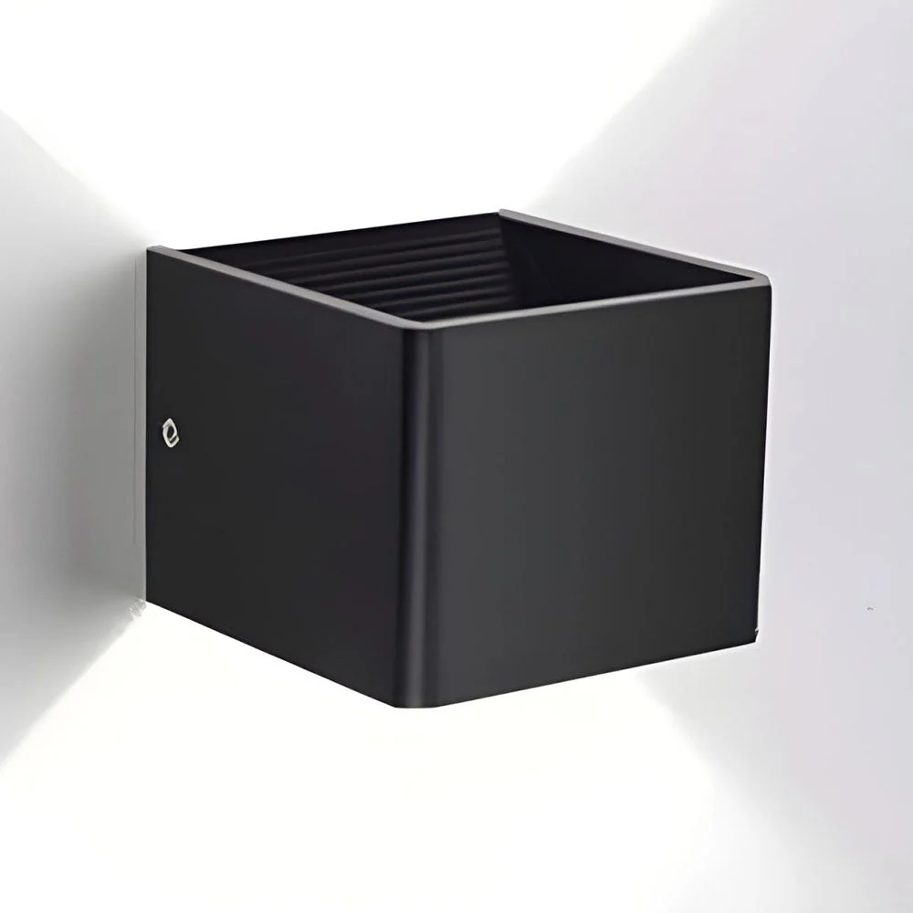 Modern Cube Wall Light �C Minimalist LED Sconce with Dual Up and Down Lighting