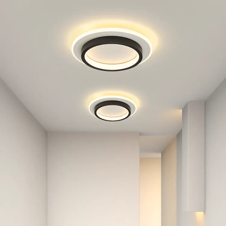 Modern Flush Mount LED Ceiling Light �C Minimalist Round Acrylic Design, 3 Colour Modes
