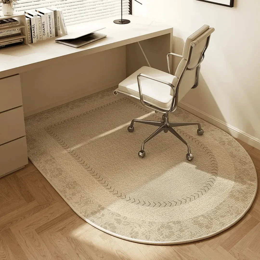 Modern Office Chair Mat - Durable Velour Floor Protector for Home & Office
