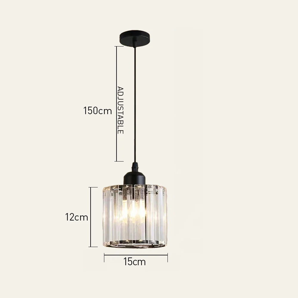 Modern Multi-Light Glass Pendant Light �C Sleek Geometric Design for Kitchen or Dining Room