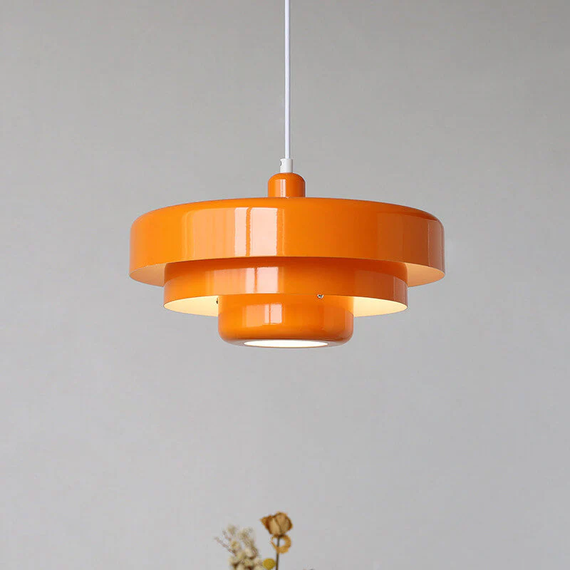 Mid-Century Modern Multi-Layered Pendant Light with Retro Charm