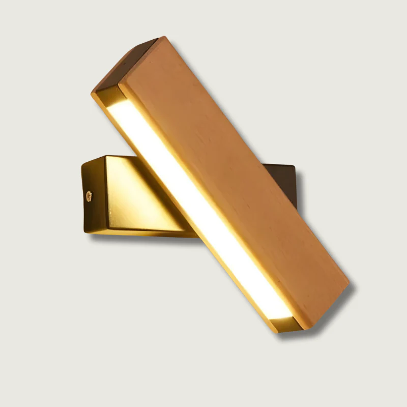 Modern Scandinavian Wooden LED Wall Light �C Minimalist Adjustable Wall Sconce