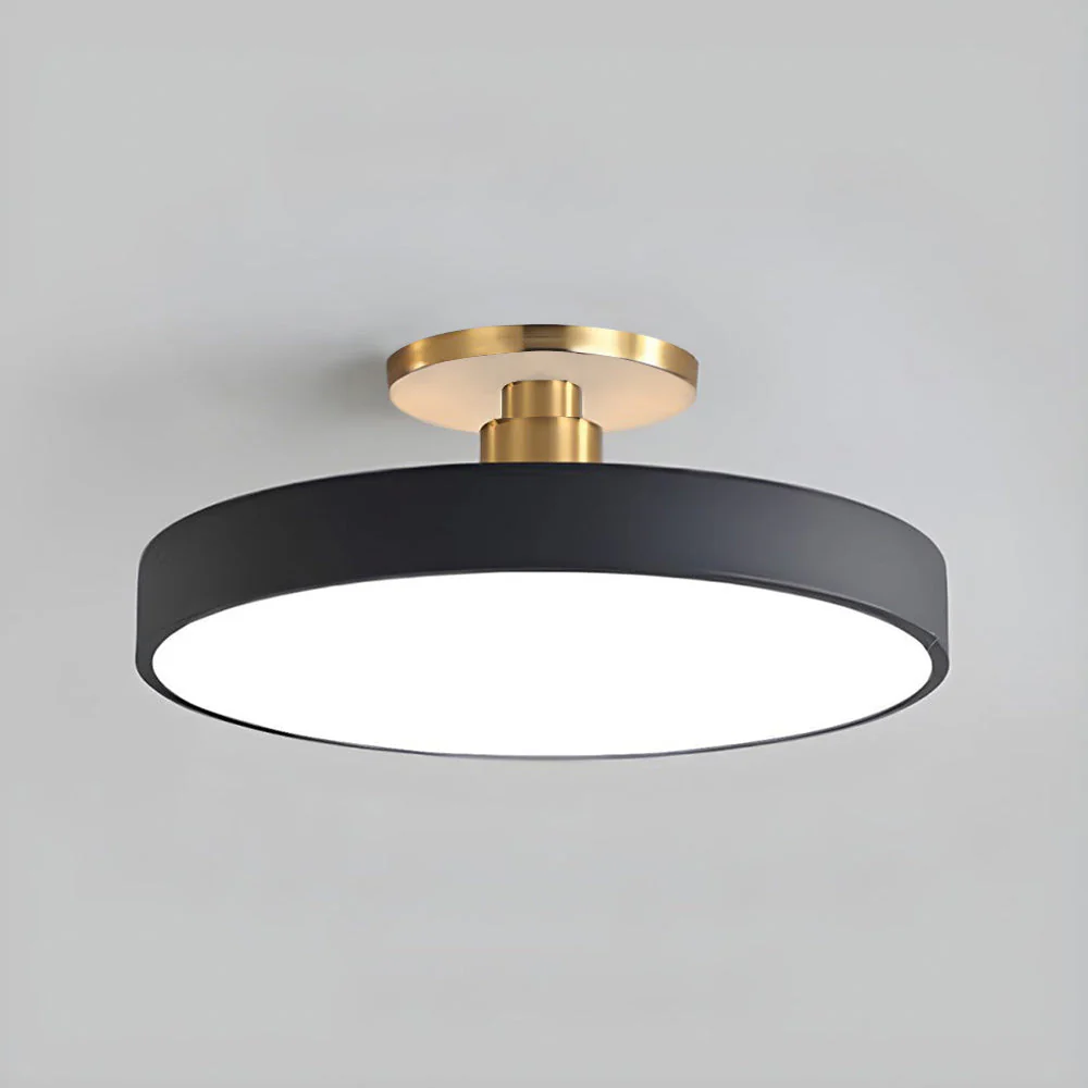 Modern LED Flush Mount Ceiling Light �C Minimalist Round Design in Acrylic & Metal