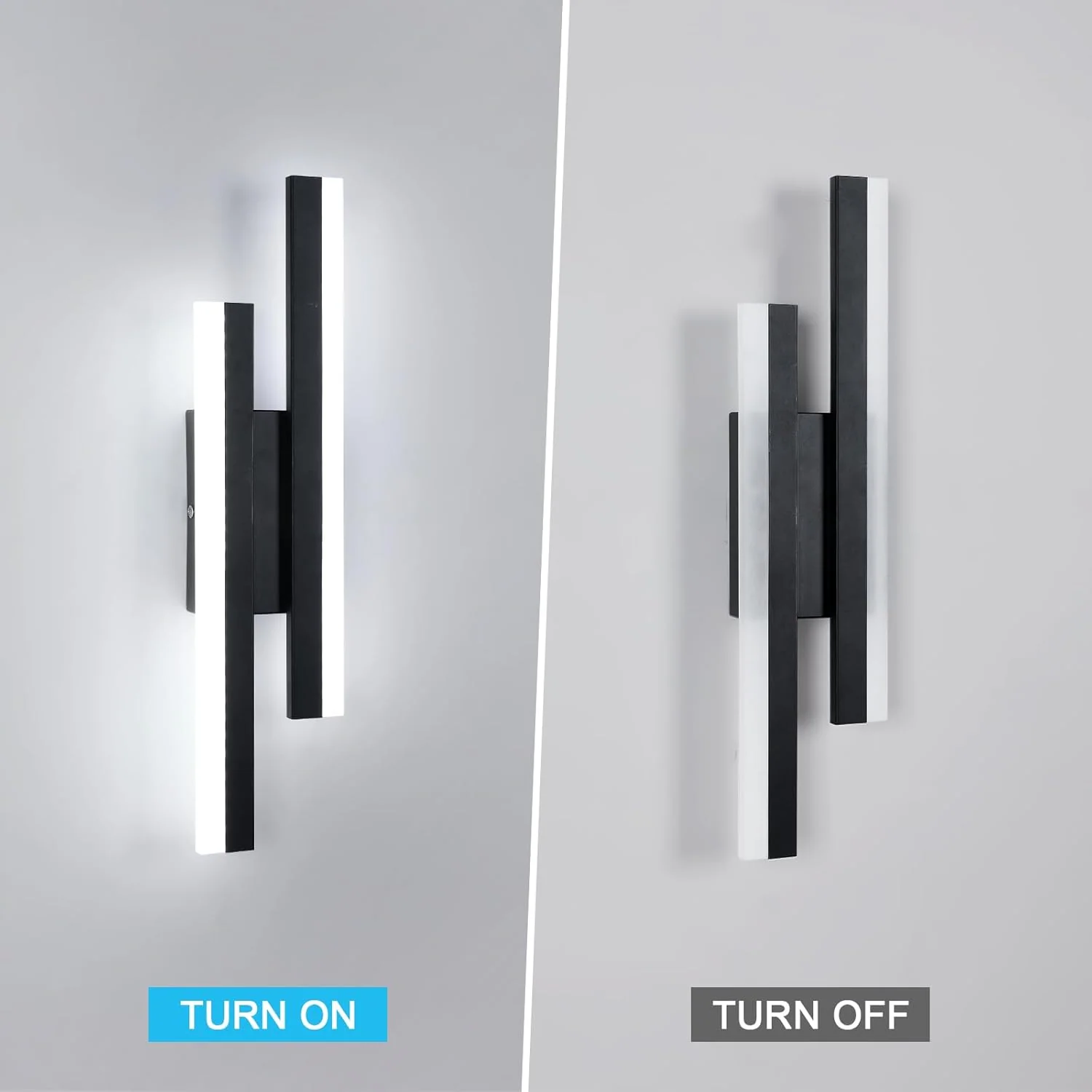 Modern LED Wall Light �C Sleek Vertical Acrylic Sconce for Living Room or Hallway