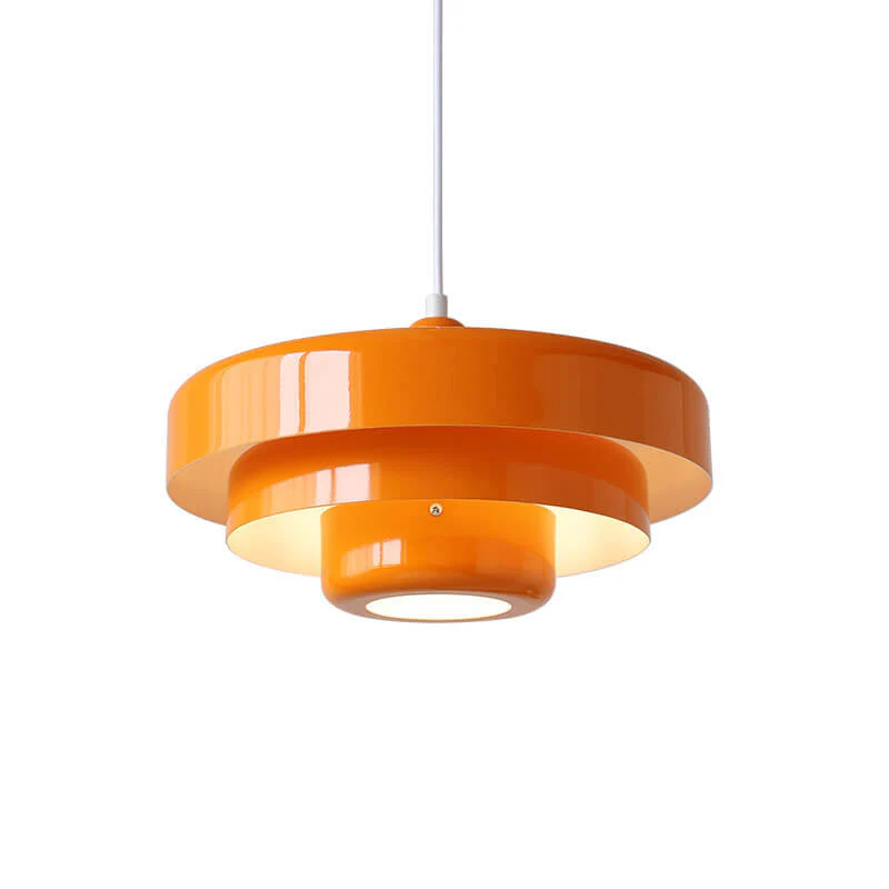 Mid-Century Modern Multi-Layered Pendant Light with Retro Charm