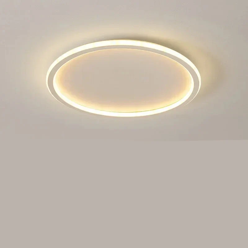 Modern Scandinavian LED Ceiling Light - Minimalist Round Flush Mount Fixture