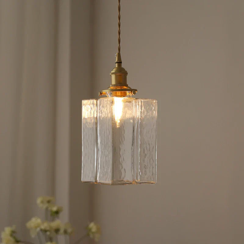 Modern Retro Cluster Pendant Light with Textured Glass and Gold Accents