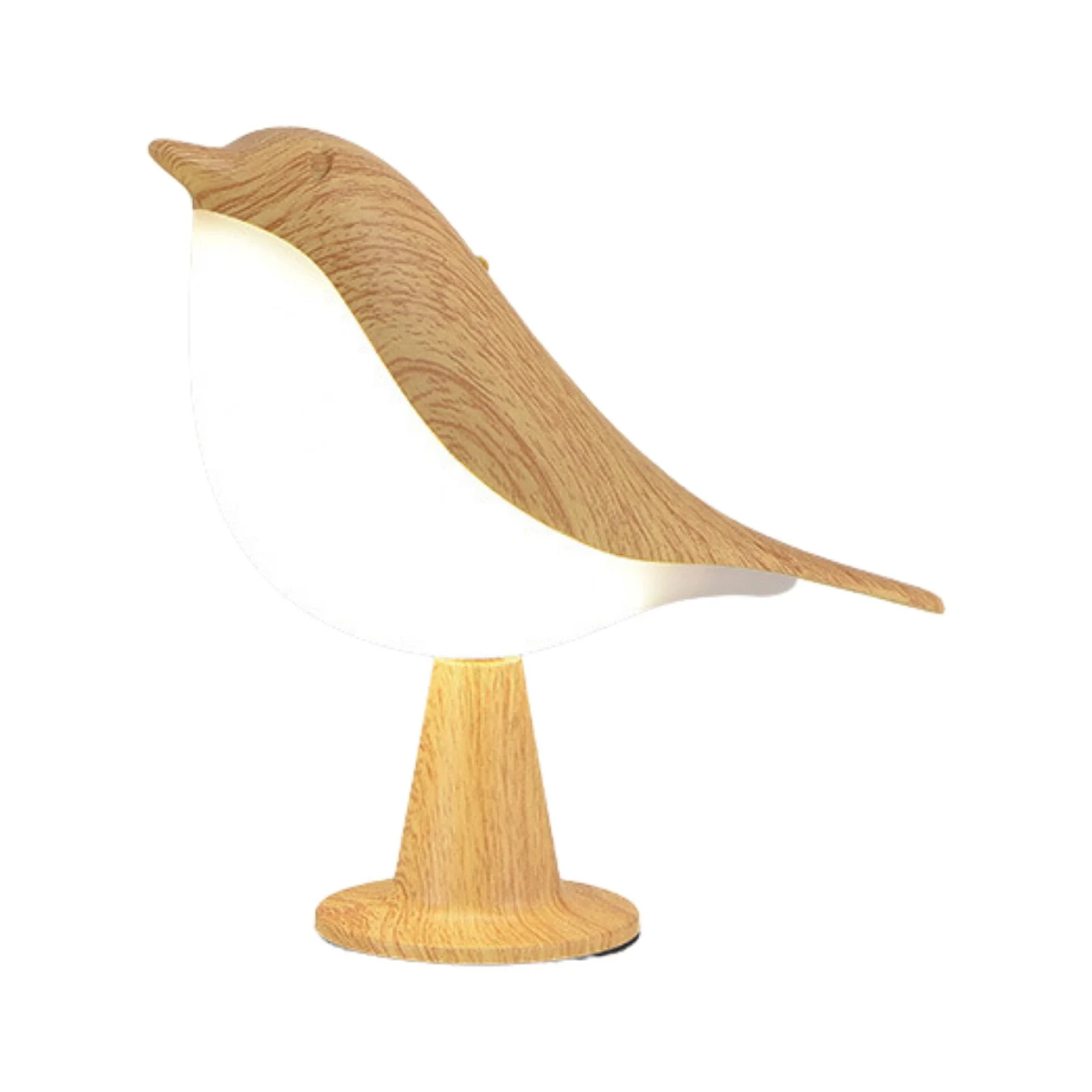 Whimsical Bird-Shaped Table Lamp - Modern LED Light with Natural Design