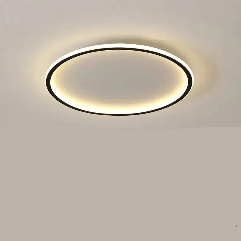 Modern Scandinavian LED Ceiling Light - Minimalist Round Flush Mount Fixture