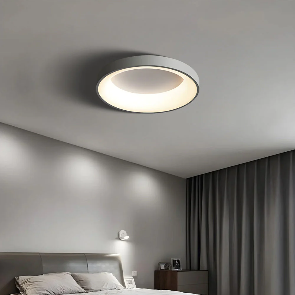Modern Minimalist LED Ceiling Light �C Round Flush Mount with Acrylic Diffuser, 240V
