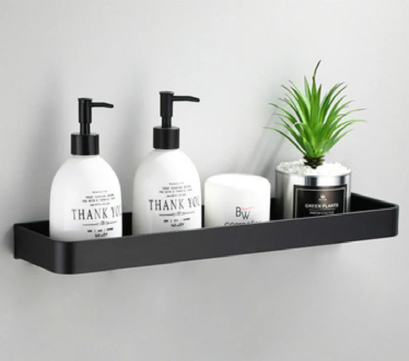 No-Drill Wall-Mounted Corner Shower Shelf Two-Tier with Towel Bar