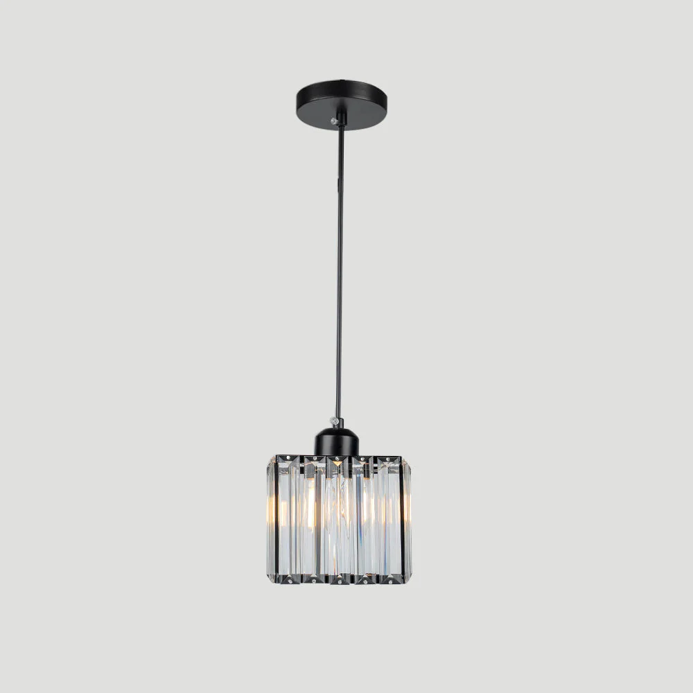 Modern Multi-Light Glass Pendant Light �C Sleek Geometric Design for Kitchen or Dining Room