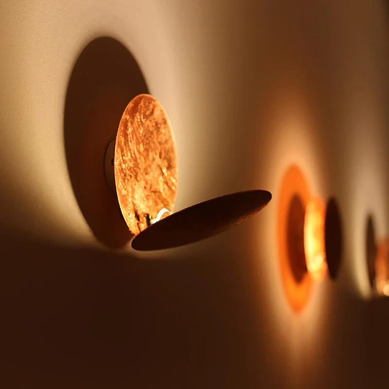 Modern Wall Sconce Light �C Celestial LED Lamp with Lunar Eclipse Design