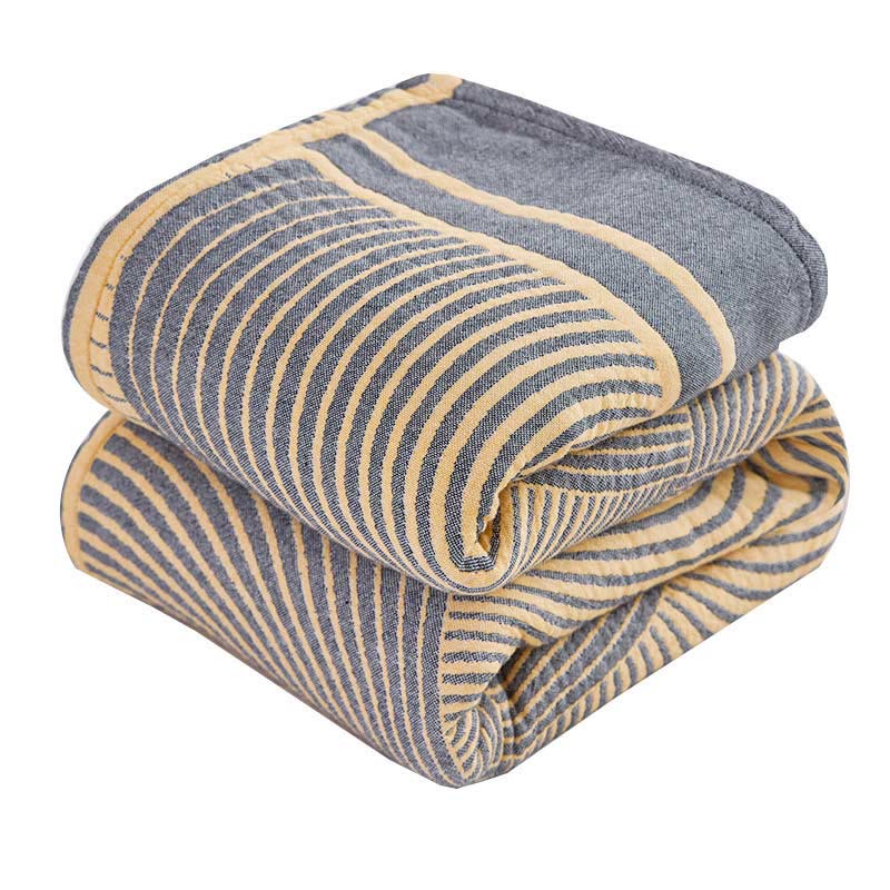 Summer Muslin Quilt �C Four-Layer Reversible Design �C 100% Cotton �C Lightweight & Breathable