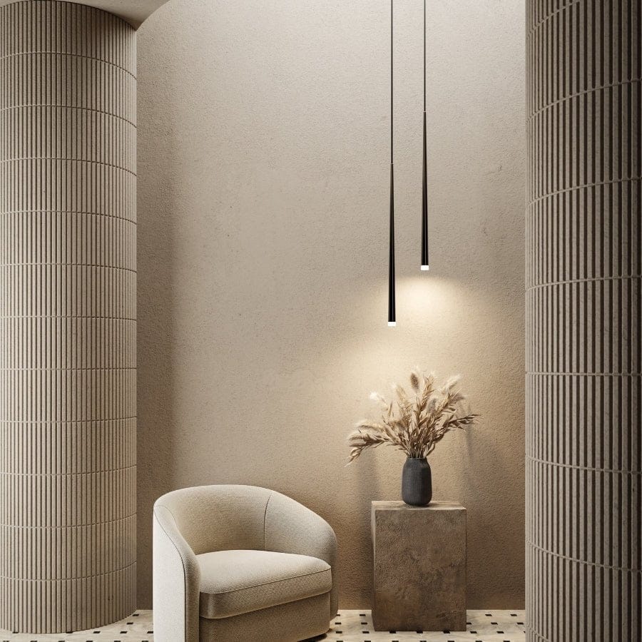 Adjustable Modern LED Pendant Light �C Droplet Design Glass & Metal Hanging Lamp