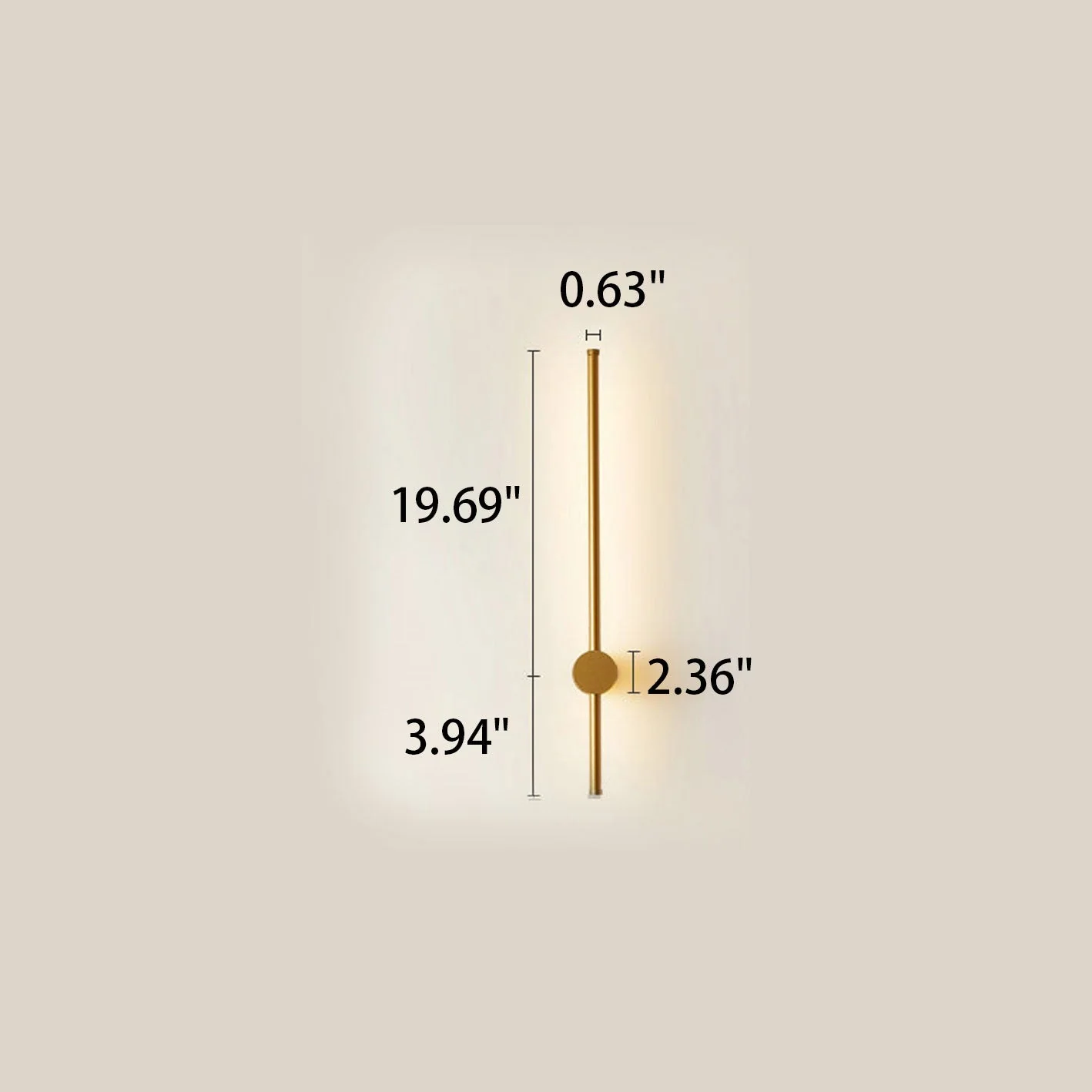 Modern LED Wall Light �?Minimalist Aluminium Sconce with Twin Linear Rod Design