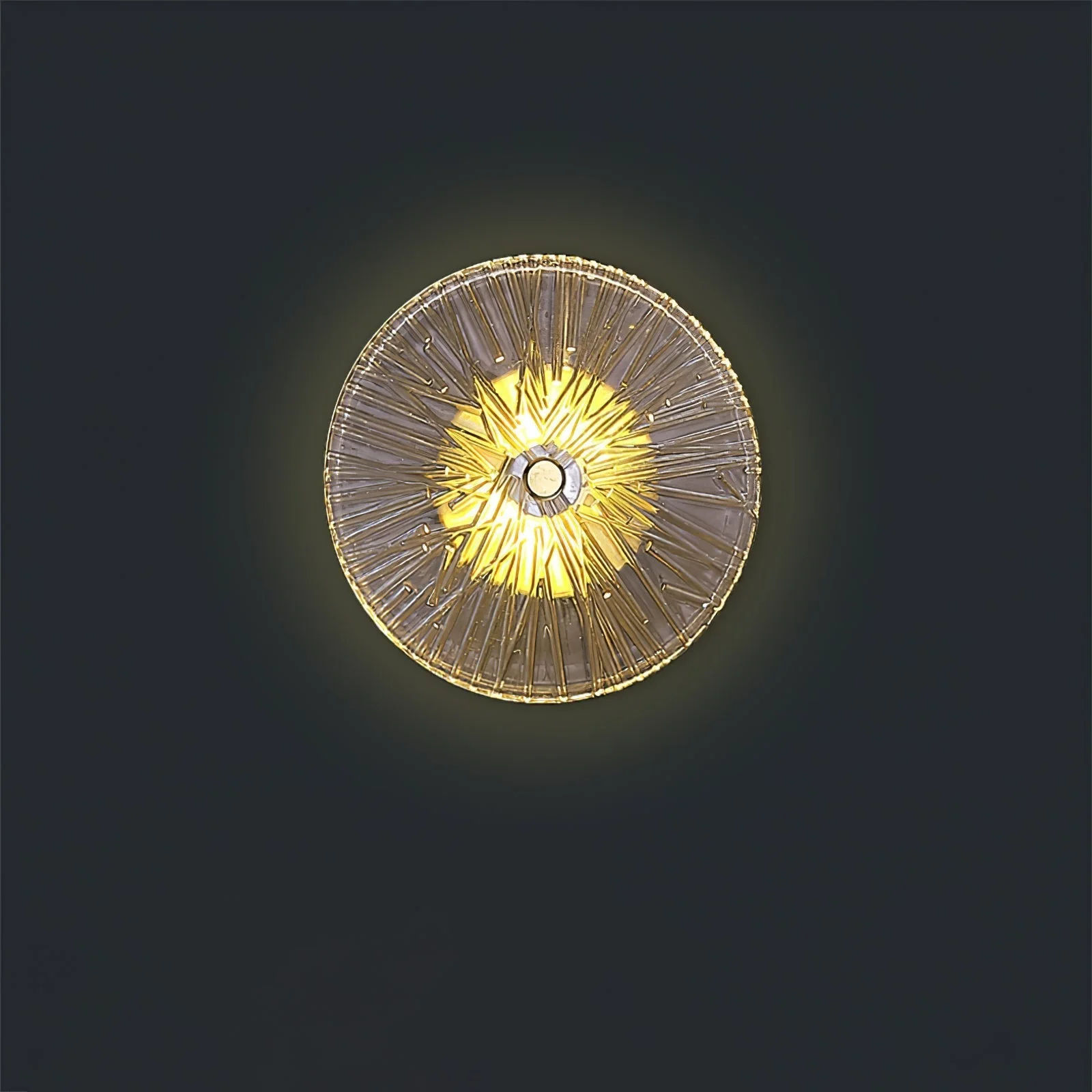 Modern Lotus Flower Wall Sconce �C Artistic LED Light with Elegant Radial Disc Design