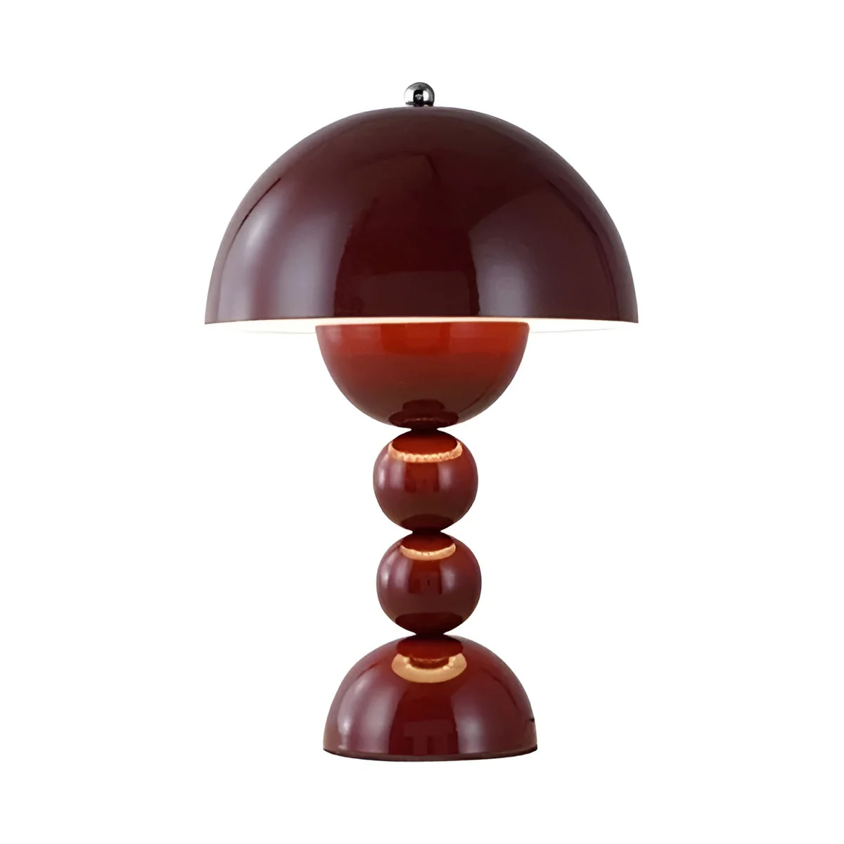 Scandinavian Design Table Lamp with Dimmable LED and Glossy Finish